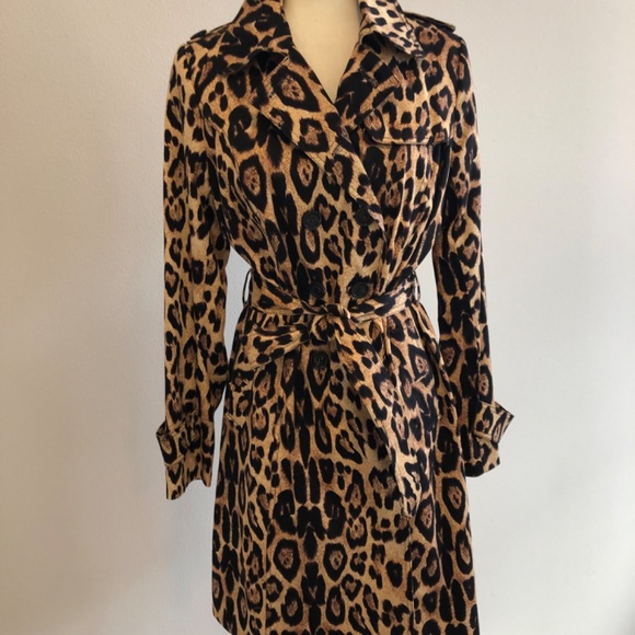 PINK TARTAN LEOPARD TRENCH - Picture 6 of 15